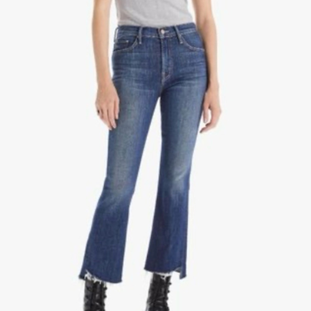 MOTHER The Insider Crop Step Fray in‎ Girl Crush Size 34 Jeans